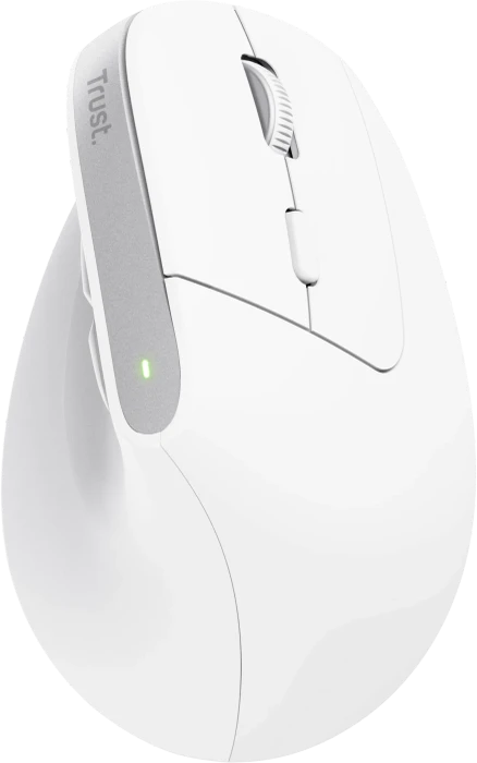 Trust BAYO+ Advanced Ergonomic Wireless Mouse, weiß