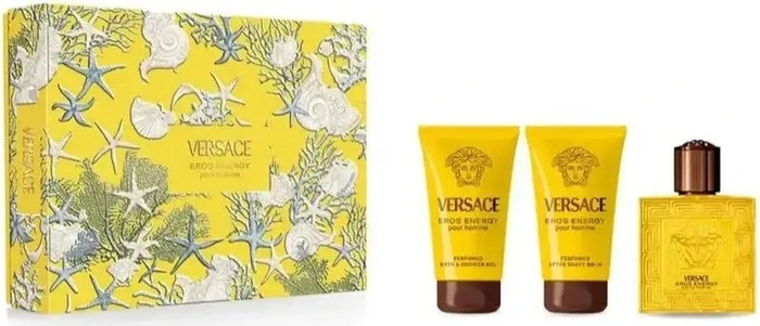 Versace Eros Energy EdP 50ml + Duschgel 50ml + Aftershave Balsam 50ml Duftset