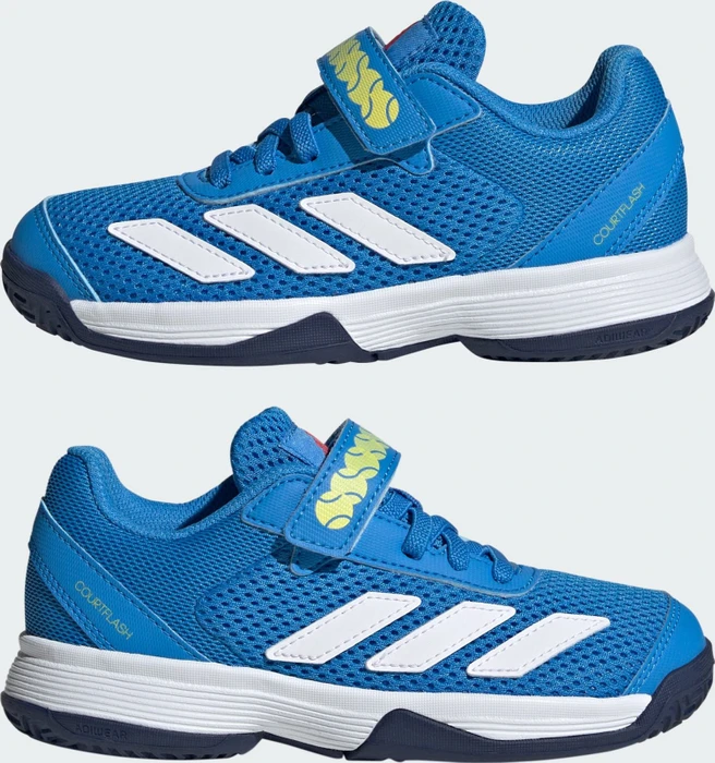 adidas Courtflash Hook-and-Loop lucid ray blue/cloud white/dark blue (Junior)