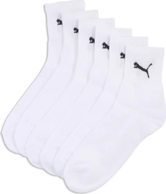 Puma Kurze Crew Socken weiß, 3 Paare