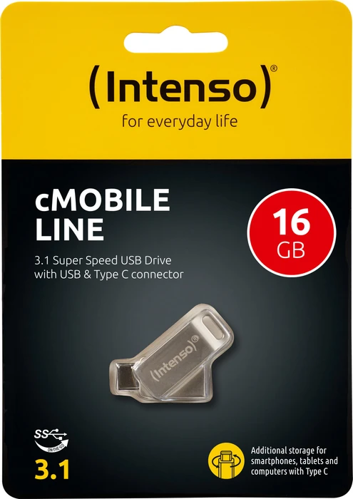 Intenso cMobile Line 16GB, USB-A + USB-C, USB 3.2 Gen 1×1