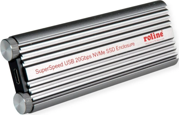 Roline / Secomp M.2 PCIe NVMe SSD zu USB 3.2 Gen 2x2 Aluminium Gehäuse, USB-C 3.2