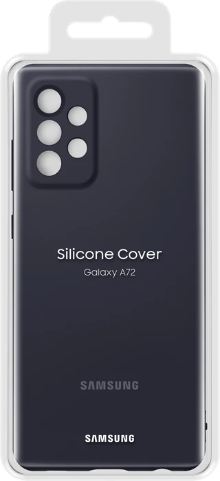 Samsung Silicone Cover für Galaxy A72 schwarz
