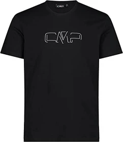 CMP Baumwoll Tropical Print T-Shirt kurzarm schwarz (Herren)