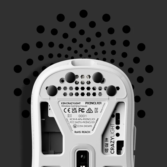 Pulsar Gaming Gears X2N CL CrazyLight Mini Wireless Uyuni White, USB