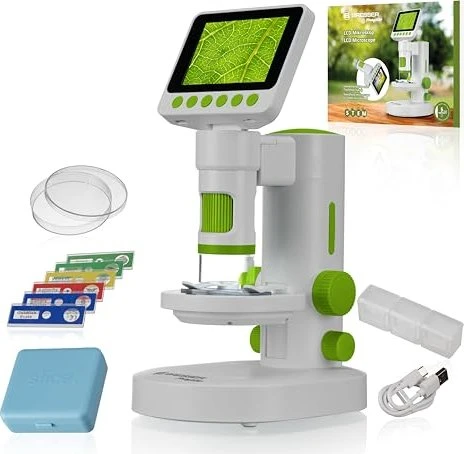 Bresser Youngster LCD-Digitalmikroskop mit Zubehör und Transportkoffer