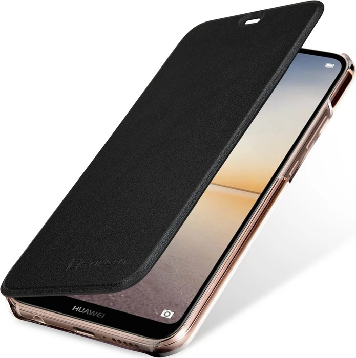 Stilgut Book Type NFC/RFID Blocking Cover für Huawei P20 Lite schwarz
