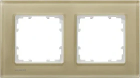 Siemens DELTA miro Glas Rahmen 2-Fach, arena