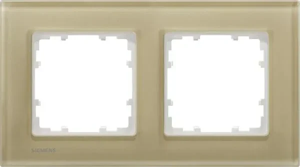 Siemens DELTA miro Glas Rahmen 2-Fach, arena