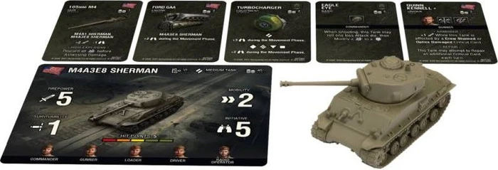 Gale Force Nine World of Tanks - American - M4A3E8 Sherman