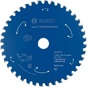Bosch Professional Expert for Stainless Steel Kreissägeblatt 40Z, 160x1.3x20mm, 1 Stück