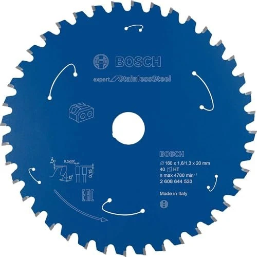 Bosch Professional Expert for Stainless Steel Kreissägeblatt 40Z, 160x1.3x20mm, 1 Stück