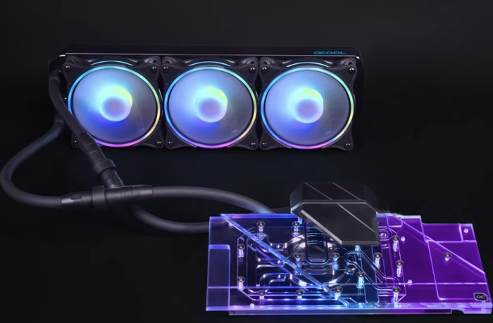 Alphacool Eiswolf 2 AiO 360mm AMD Radeon RX 6800/6800XT Strix/TUF mit Backplate