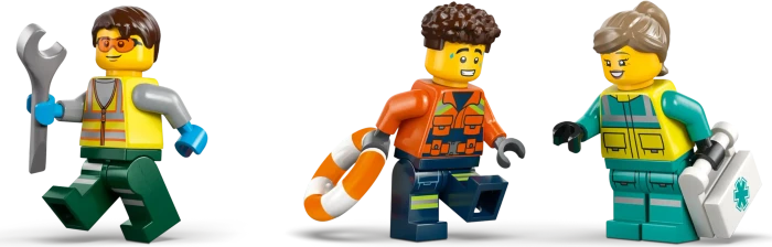 LEGO City - Kombinationsset mit Flugzeug, Wartungsfahrzeug und Luftkissenboot