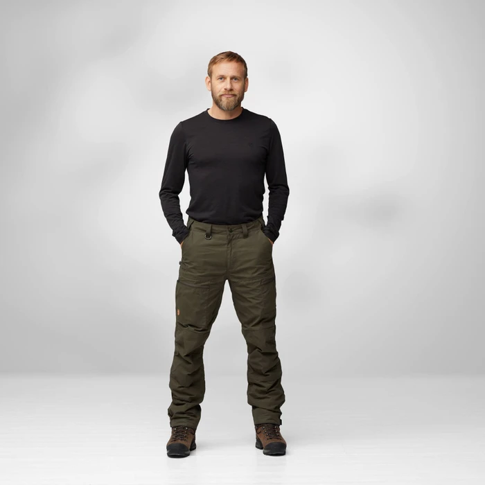 Fjällräven Drev Hybrid Hose lang dark olive (Herren)