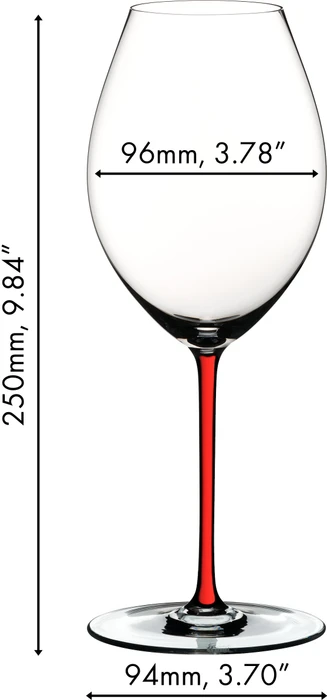 Riedel Fatto A Mano Syrah Rotweinglas rot