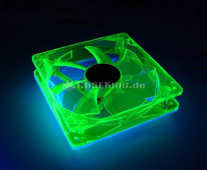 Bitspower Ultimate Lüfteradapter/Fan Adapter 80/92mm auf 120mm UV blau