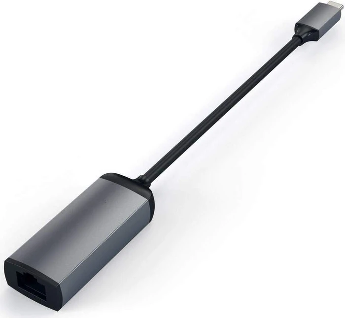 Satechi Gigabit Ethernet Adapter LAN-Adapter, Space Gray, USB-C 3.0 [Stecker]