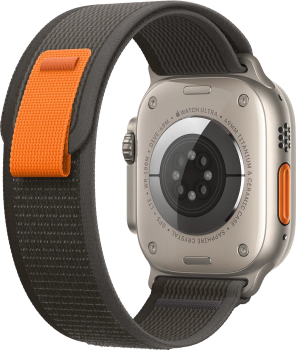 Apple Trail Loop S/M für Apple Watch Ultra (49mm) schwarz/grau