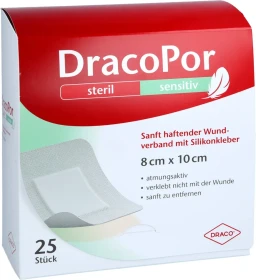 Dr. Ausbüttel DracoPor Sensitiv steriler Wundverband, 8 x 10cm, 25 Stück