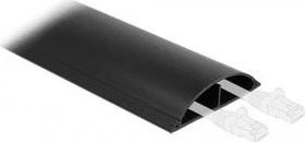 DeLOCK Kabelkanal selbstklebend, 119x26mm, 1m, schwarz