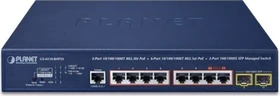 Planet GS-4210 Rackmount Gigabit Managed Switch, 8x RJ-45, 2x SFP, 240W PoE++ (GS-4210-8HP2S)