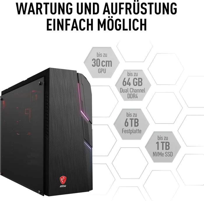 MSI MAG Codex 5 12th 12TG-1267DE, Core i7-12700F, 16GB RAM, 1TB SSD, GeForce RTX 3060 Ti LHR