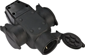 Brennenstuhl 3fach-Schutzkontakt-Gummikupplung 230V/16A IP44