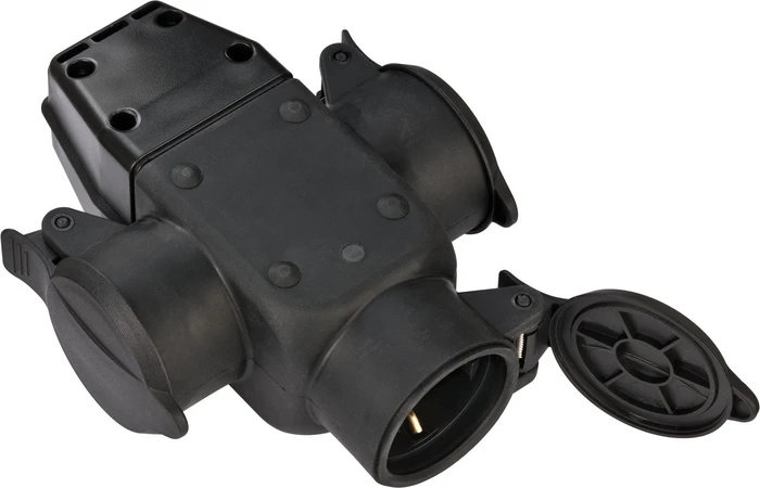 Brennenstuhl 3fach-Schutzkontakt-Gummikupplung 230V/16A IP44
