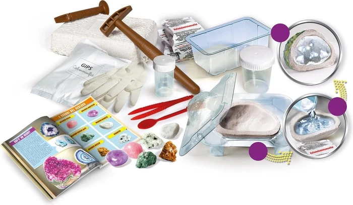 Clementoni Galileo Ausgrabungs-Set Mineralogie und Kristalle