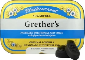 Grether's Pastillen Blackcurrant zuckerfrei, 110g