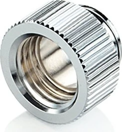 Bitspower Touchaqua Verlängerung G1/4" auf G1/4", 10mm, Glorious Silver, 2er-Pack