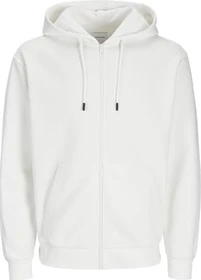 Jack & Jones Einfarbig Zip Hoodie cloud dancer (Herren)