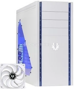 BitFenix Shinobi USB 3.0 weiß/blau, Acrylfenster