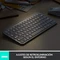 Logitech MX Keys Mini, LEDs weiß, Logi Bolt, Graphite, schwarz, USB/Bluetooth, ES Vorschaubild