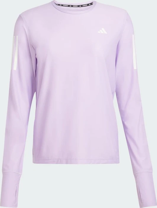 adidas Own The Run Laufshirt langarm powder plum (Damen)