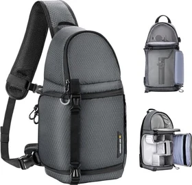 K&F Concept Urban Wander 02 10L Sling Crossbody grau