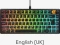 Glorious GMBK 75%, schwarz, LEDs RGB, USB, UK Vorschaubild
