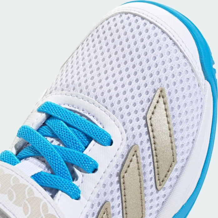 adidas Courtflash Hook-and-Loop cloud white/cyber metallic/lucid aquamarine (Junior)