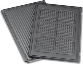 Steba Wende-Grillplatte oben geriffelt/Waffelmuster