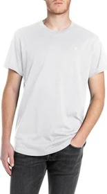 Replay Label-Stitching T-Shirt kurzarm natural white (Herren)