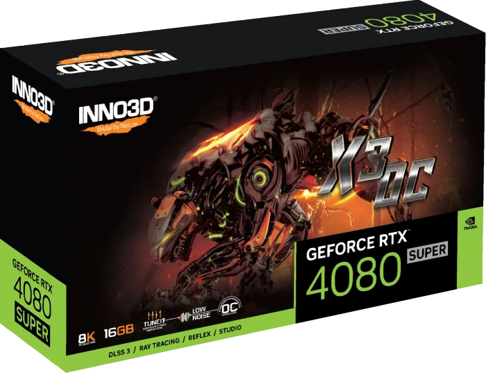 INNO3D GeForce RTX 4080 SUPER X3 OC, 16GB GDDR6X, HDMI, 3x DP
