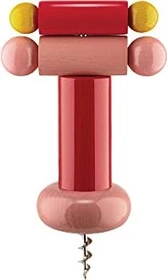 Alessi ES17 Korkenzieher rot/gelb/rosa