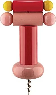 Alessi ES17 Korkenzieher rot/gelb/rosa