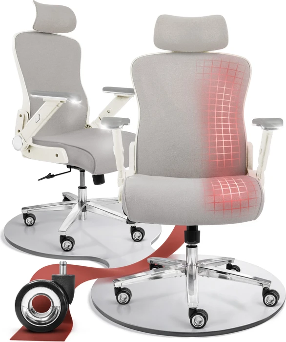 Clouvou PowerSeat Bürostuhl, weiß