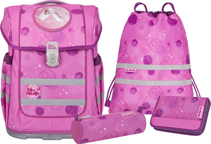 McNeill Ergo Compacto Pinky Schultaschen-Set, 5-tlg.