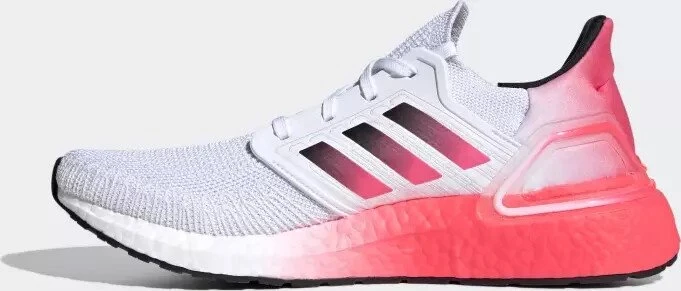 adidas Ultraboost 20 cloud white/core black/signal pink (Herren)