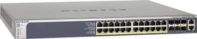 Netgear ProSAFE M5300 Next-Gen Edge Rackmount Gigabit Managed Switch, 20x RJ-45, 4x RJ-45/SFP, 2x RJ-45/SFP+, 2x Erweiterungsslot, 380W PoE+ (M5300-28G-POE+ / GSM7228PS-100)