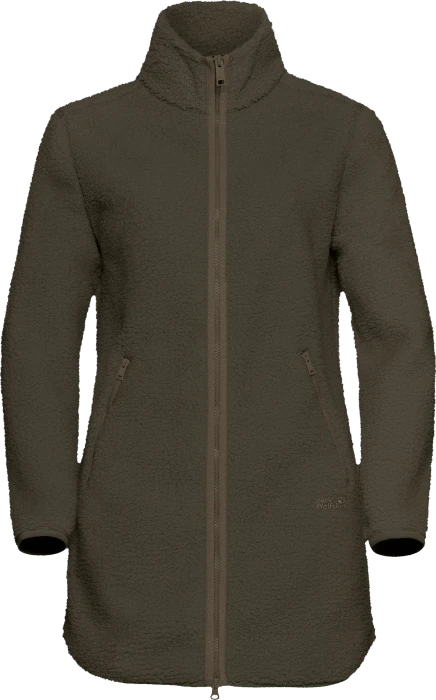 Jack Wolfskin High Curl Coat Funktionsmantel obsidian moss (Junior)