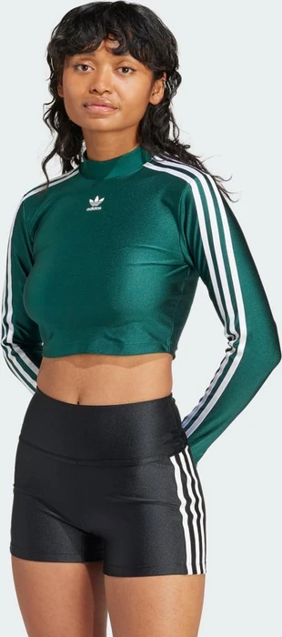 adidas 3-Streifen Cropped Shirt langarm (Damen)